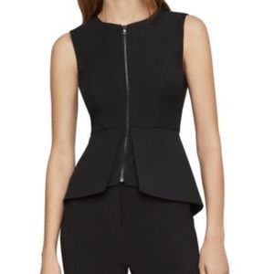 BCBGMaxAzria Abrielle Peplum Shirt Small